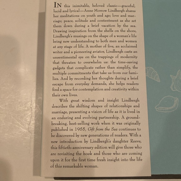 “Gift from the Sea,” hardcover with dust jacket - Picture 3 of 3